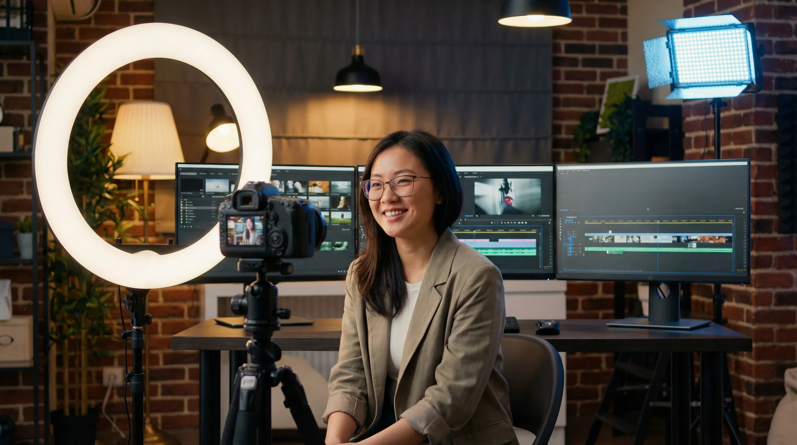 寸止挑战 达人访谈 - 专业创作者在工作室分享剪辑经验